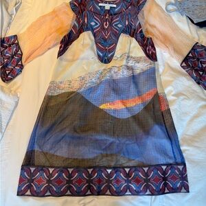Diane Von Furstenberg Multicolor Geometric Dress